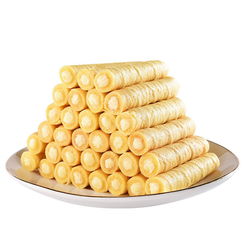 蛋卷好吃排行榜早餐零食休闲网红夹心卷心蛋黄蛋卷饼干