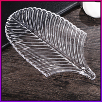 Feather transparent glass wall hanging glass tiles solid crystal brick glass hanging piece decorative wall tiles wall stickers partition wall