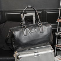 Day special mens travel bag business leisure soft leather mens bag large capacity shoulder Hand bag oblique cross bag trend