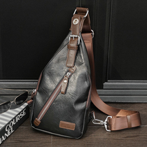 New Trendy Chest Bag Mens Single Shoulder Bag Fashion Outdoor Bag Business Casual Diagonal Satchel Front Bag Rear Backpack