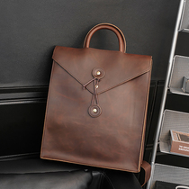 Retro Han Edition Mens Handbag Single Shoulder Bag Backpack Double Shoulder Bag Woman Bag 2022 New Backpack Man Bag Surge Bag