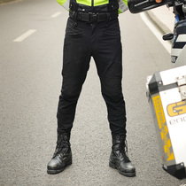 Spring and Autumn Cycling Pants Men Trim Waist Straight Handsome Iron Riding State Guest Escort Motorcycle Anti-Fall Pants