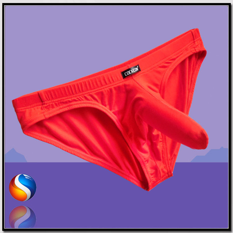 男士内裤 三角裤男带jj套u凸性感薄款莫代尔舒适吸汗低腰裤头情趣