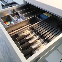 bLum imported drawer 304 stainless steel knife holder knife holder insert knife Western knife holder Kitchen knife storage popular
