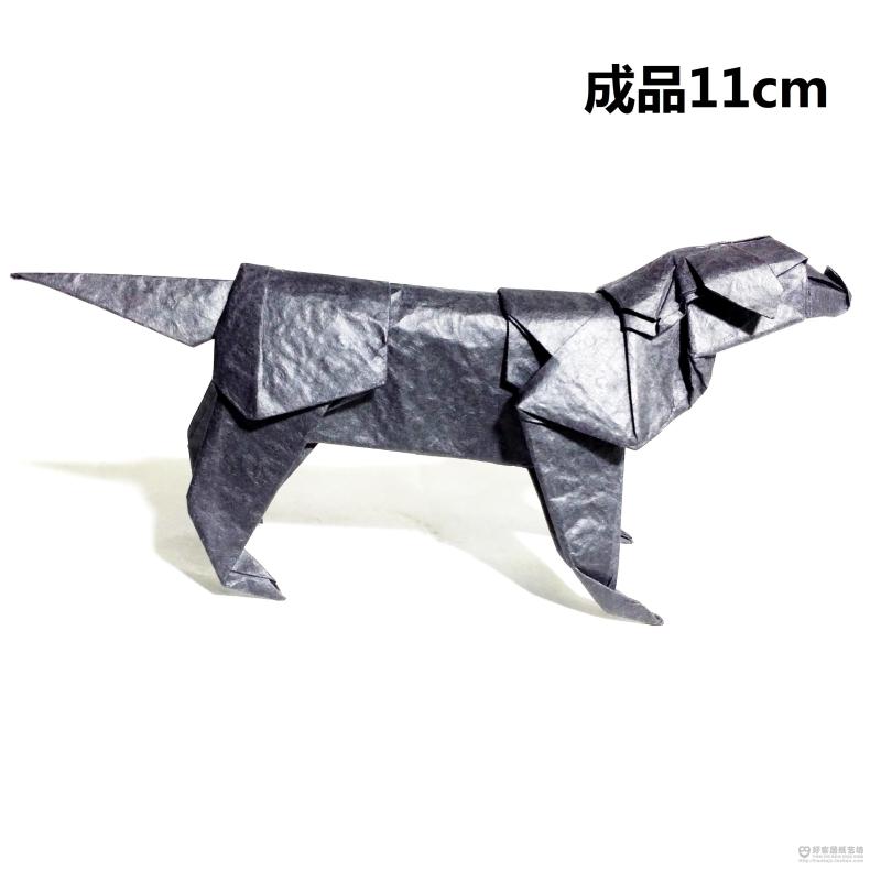 狗摆件 折纸成品拉布拉多犬 手工折纸作品无下颚版 新年 装饰礼品_7折
