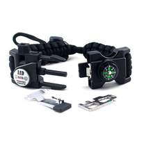 Outdoor survival bracelet knife multi-function life-saving field survival self-defense blade tactical bracelet Attack umbrella rope bracelet