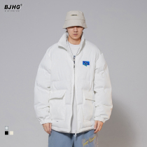 Winter 2021 New velvet cloth embroidery thickened stand collar cotton clothing men loose national tide tooling casual cotton clothes women