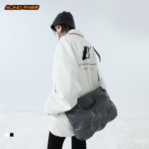 BJHG homemade winter heavyweight padded lamb velvet crocodile leather cotton jacket couple jacket men and women tide cards