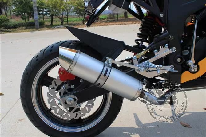 升级14寸大轮跑车宗申150cc 仿r6大跑车 双人座趴赛/越野摩托车