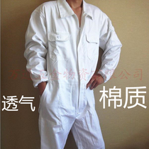 Cotton one-piece overalls Mens and womens ordinary dustproof clothes Labor insurance clothes Auto repair clothes Spray paint clothes clean clothes sandblasting