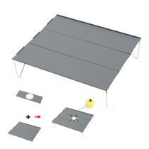 Outdoor Aluminum Alloy Table Super Light Folding Picnic Table Portable Mini Aluminum Plate Table Small Tea Table Computer Short Table Climbing Table
