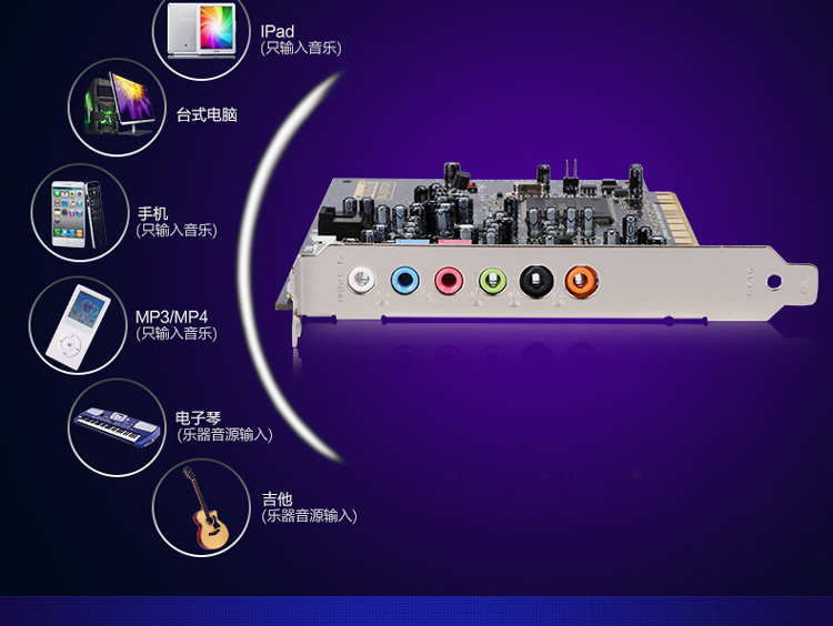 创新7.1声卡audigy4ii声卡网络k歌声卡a4ii二代 sb0612 包调试