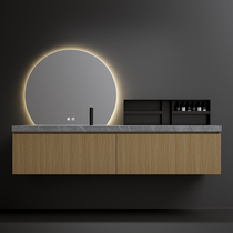 Designer Custom Villa VILLA WITH SILENT WIND ROCK PLATE INTEGRATED BATH CABINET COMBINED TOILET WASH TERRACE WASHBASIN