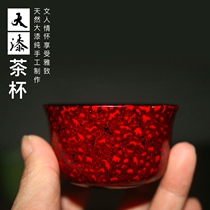 Zero lacquer creation) lacquer tea cup lacquerware tea set traditional craft lacquer Cup personal Master Cup collection