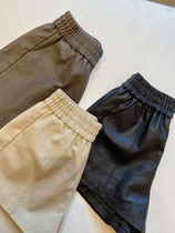 AMR U U AUTUMN WINTER MATCH WITH NO SHORTAGE OF JIN MOUTH EMULATION LEATHER DISPLAY SLIM HIGH WAIST SHORT WOMENS BOOTS AUTUMN WINTER NEW