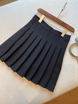 AMR U U U HEAVY POUND RECOMMENDED FOR REDUCED AGE ~ SASHIMI HIGH WAIST A CHARACTER 100 PLEATS HALF BODY WOMAN SHORT SKIRT AUTUMN WINTER NEW