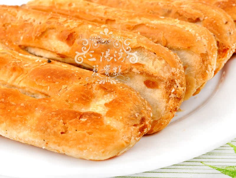 朱家角土特产袜底酥饼周庄同里香葱椒盐特色咸味正宗小吃零食