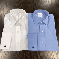 Brooks Brothers Booker Brother mens shirt long sleeve French button-free cotton business