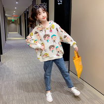 Boomer Girl Foreign Air Suit Port Wind Big Boy New Internet Red Trendy Autumn Clothing Children Han Edition Leisure Two Sets