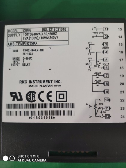 RKC CH402 지능형 PID 디지털 온도 컨트롤러 단일 및 이중 나사 압출기 온도 컨트롤러 48*96 RKC CH402 지능형 PID 디지털 온도 컨트롤러 단일 및 이중 나사 압출기 온도 컨트롤러 48*96