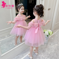 3 Princess dress girl shoulder dress summer dress 5 puffy gauze 6 little girl white gauze dress 4 Childrens skirt 7 years old 8