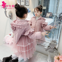 3 girls cotton coat 4 winter clothes 6 Princess 7 baby girl 5 warm 8 foreign gas 9 years old cotton padded jacket 2 children cotton clothes autumn and winter