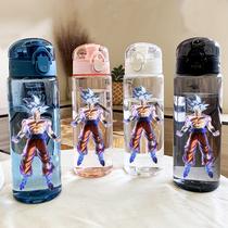 Seven Dragon Pearl Plastic Cups Straight Drinking Large Capacity Hand Water Cups Printed Perimeter Cartoon Cartoon Dragon Beads Ultra New