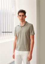 Paris DE BONNE FACTURE classic cotton knitted short-sleeved polo shirt