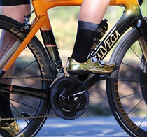 Metal gold Italian thermoplastic carbon fiber outsole Cycling shoes Road bike riding lock shoes L Verducci