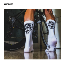 attaquer cycling socks Outdoor sports antibacterial deodorant pure cotton breathable tube socks Road bike riding socks
