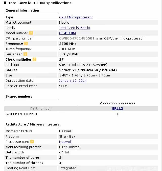 7g/3m 原装正品pga sr1l2 37w 笔记本cpu_7折现价480元