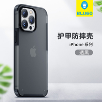 The blue scarlet is suitable for the apple 13 mobile phone shell armor iPhone13promax protective sleeve blueo phone rear shell