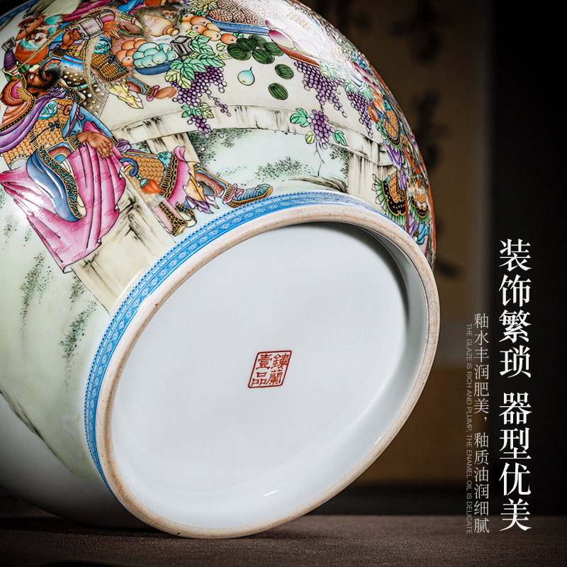 Jingdezhen ceramics all hand big heaven tea pot Chinese style household adornment handicraft furnishing articles