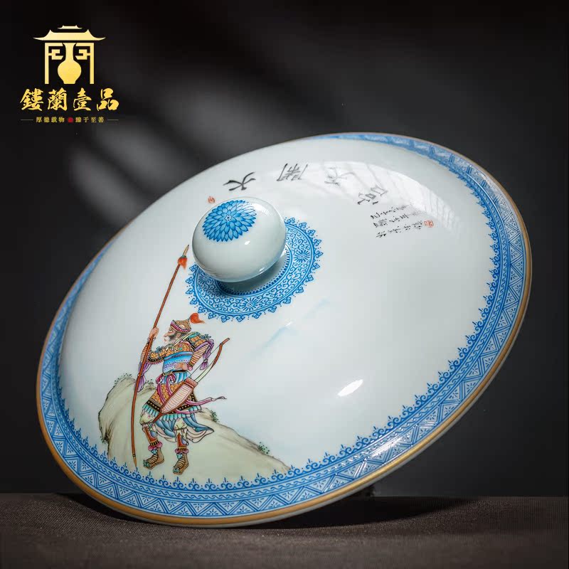 Jingdezhen ceramics all hand big heaven tea pot Chinese style household adornment handicraft furnishing articles