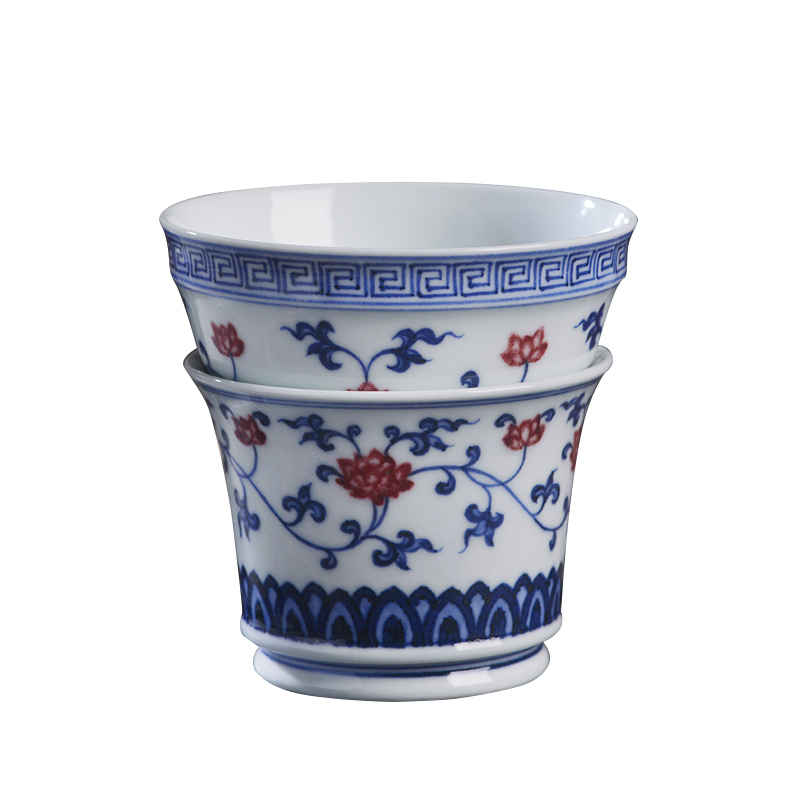 Jingdezhen ceramic hand - made porcelain youligong f fission tea tea filter screen mercifully tea tea accessories