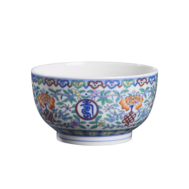 Arborist kernel color bucket stays in the master cup of jingdezhen ceramic hand - made all single CPU kung fu tea tea cup