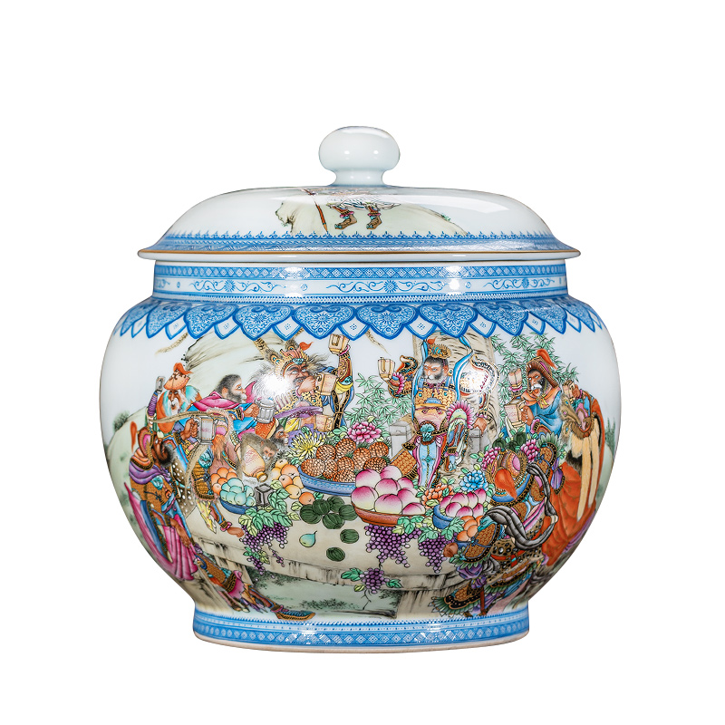 Jingdezhen ceramics all hand big heaven tea pot Chinese style household adornment handicraft furnishing articles