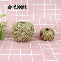 DIY decorative hemp rope 30 M 100 m roll hemp rope baking packaging cake box hemp rope