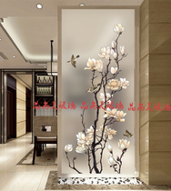 Art Glass Genguan Background Wall Brief Eu Modern Partition Minimalist Eurostyle Jade Orchid
