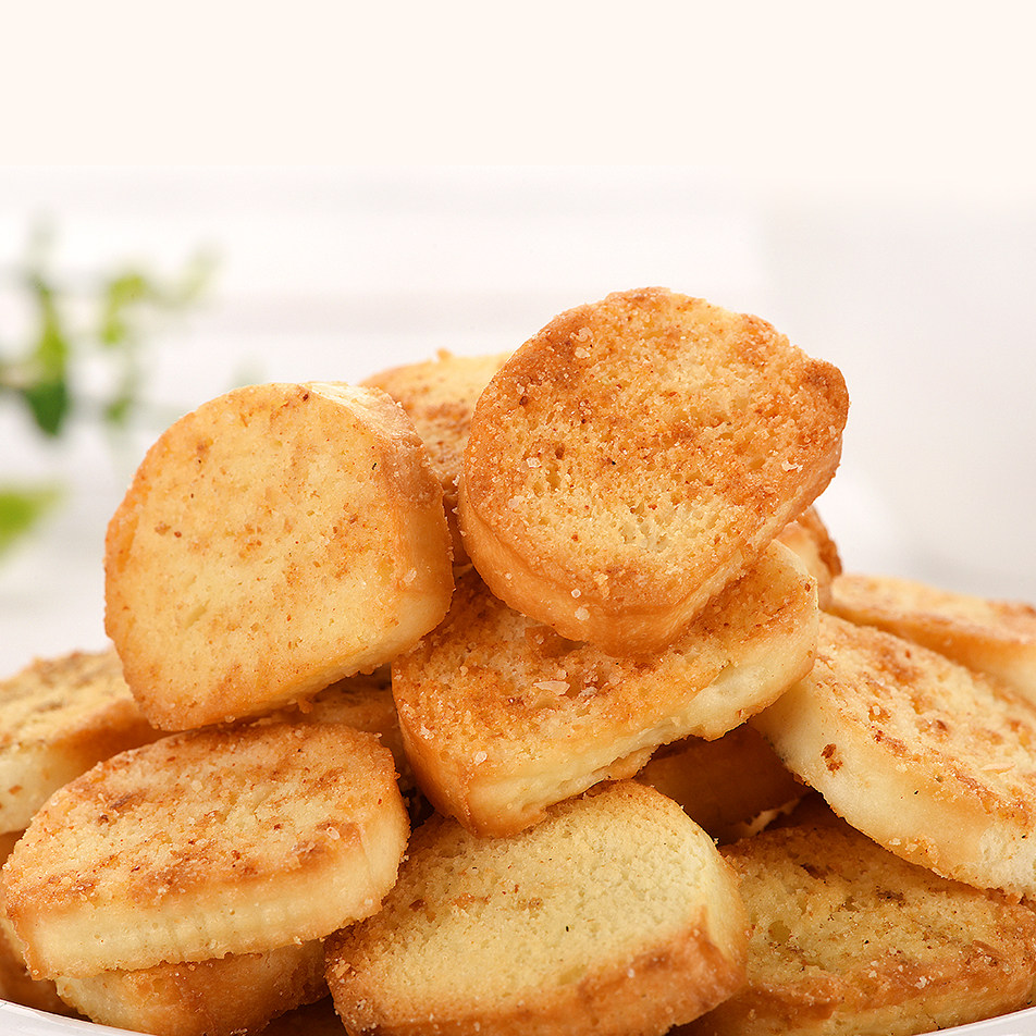 包邮儿时零食烤馍片500g饼干烤馍干馍丁膜片口袋食品休闲小吃