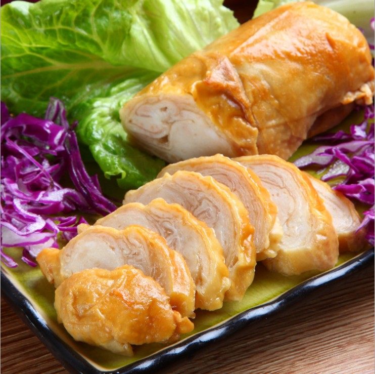 鲍鱼卷鸭皮卷海鲜鲍鱼卷 私房菜酒店特色冷盘小吃225g/包 5件包邮