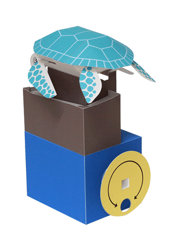 中村开己传动纸玩偶巧手折一折日本创意皮卡丘折纸会动的鲤鱼