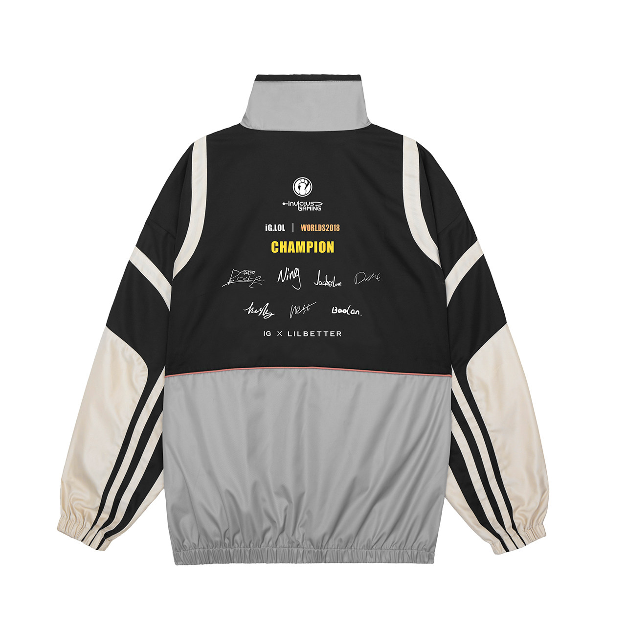 lilbetter联名ig官方授权2018年s8冠军服纪念版ig队服外套男夹克