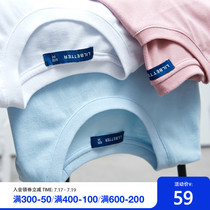 Lilbetter mens T-shirt summer cotton half sleeve casual T-shirt Korean edition solid color wild simple LB short-sleeved men