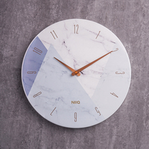 Taiwan imported creative light luxury wall clock Nordic style living room clock simple modern bedroom silent Japanese clock