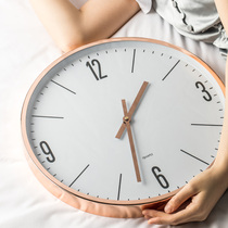 Bai Fei's Home Ornaments Taiwan Imported Wall Clock Modern Simple Living Room Household Clock Personality Light Luxury Clock Nordic