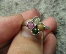 Manufacturers clear tourmaline ring beads color random delivery