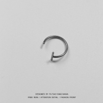 Clockwork Home Titanium steel fake lip ring Lip clip Nose nail Lip nail