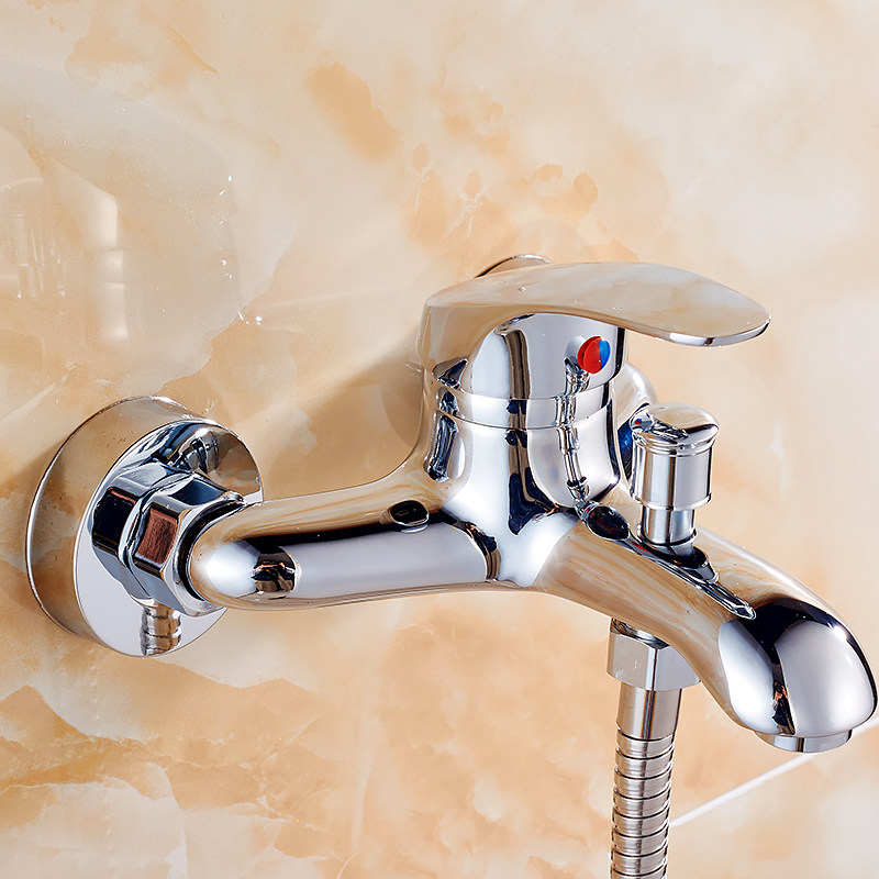 全铜浴缸 淋浴阀门三联冷热开关洗浴水龙头 电太阳能热水器混水阀