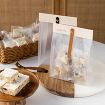 Snowflake Crisp Packing Day Type Woody Self-Standing Bag Ins Wind Bull Rolling Sugar Burger Biscuit Glutinous Rice Boat Packing Bag